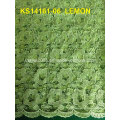 Hot Sale Nouvel échantillon Fujian Factory Rose Swiss Voile Dentelle Thaïlande Cord Cordet Tissu